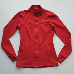 One Active by Michelle Bridges Red Atheltic Workout Jacket Valentines Day Top